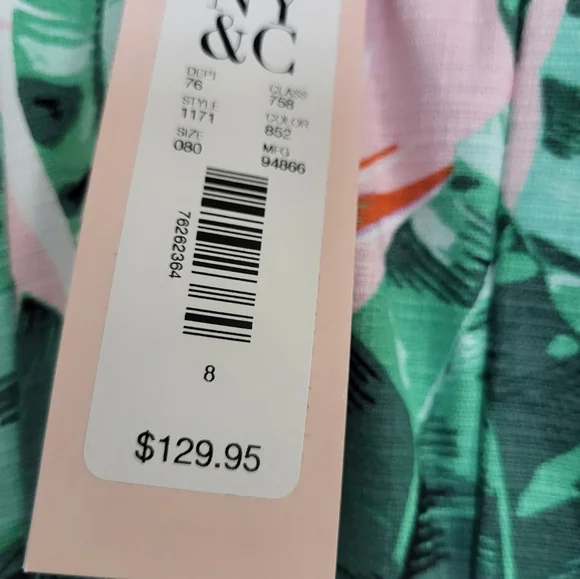 Strapless belted jumpsuit - Picture 6 of 7